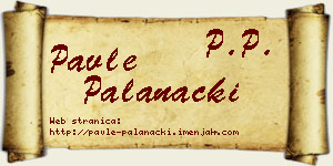 Pavle Palanački vizit kartica